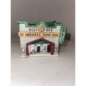 Vintage 1993 Santa's Best‎ Spirit of America porcelain village "Bob No4"